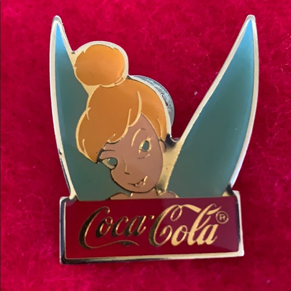 Vintage 1986 Coca Cola Disney Tinker Bell Pin - Picture 5 of 12